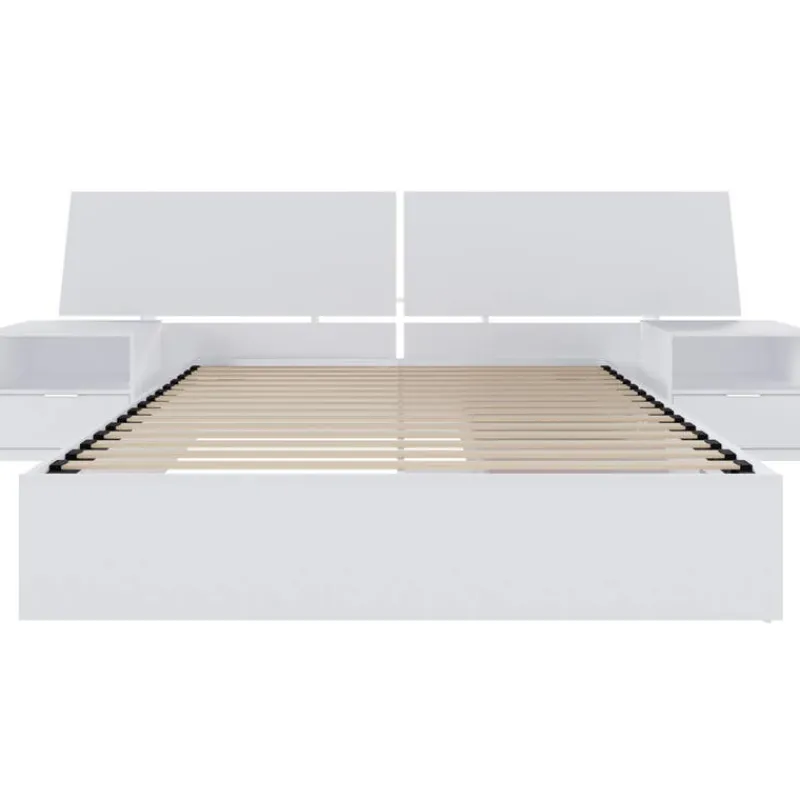 Nexera Queen 2-Drawer Storage Bedroom Set (60") - 4 pcs -