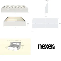 Nexera Queen 2-Drawer Storage Bedroom Set (60