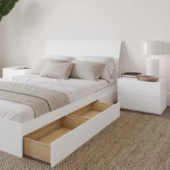 Nexera Queen 3-Drawer Storage Bedroom Set (60") - 4 pcs -