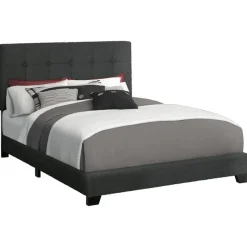 Monarch Queen Fabric Bed with Headboard (60") -