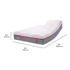 LOOP Queen Firm Split-Head Mattress-in-a-Box with Nano Pocket Coils - 60"