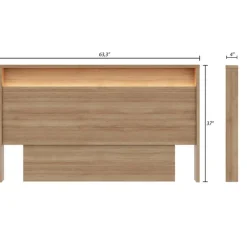 Nexera Queen Headboard with Integrated Lighting -