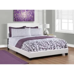 Monarch Queen Leather-Look Bed with Headboard (60") -