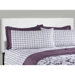 Monarch Queen Leather-Look Bed with Headboard (60