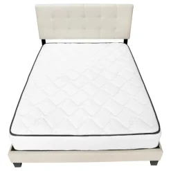 Monarch Queen Linen Bed with Headboard (60") -