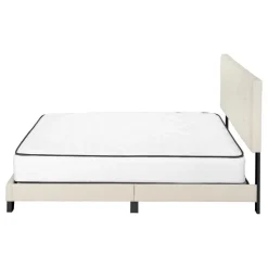 Monarch Queen Linen Bed with Headboard (60