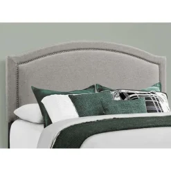 Monarch Queen Linen Bed with Headboard (60") -