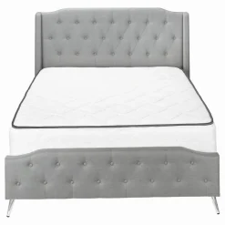 Monarch Queen Linen Bed with Headboard (60