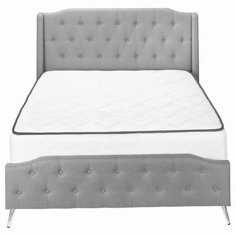 Monarch Queen Linen Bed with Headboard (60") -