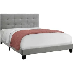 Monarch Queen Linen Bed with Headboard (60") -