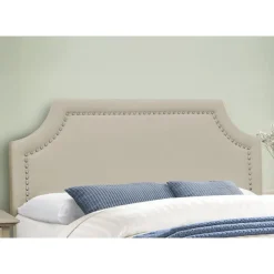 Monarch Queen Linen Bed with Headboard (60