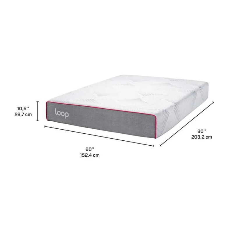 LOOP Queen Medium-Firm Memory Foam Mattress-in-a-Box - 60"
