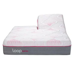 LOOP Queen Medium-Firm Split-Head Hybrid Mattress-in-a-Box - 60"