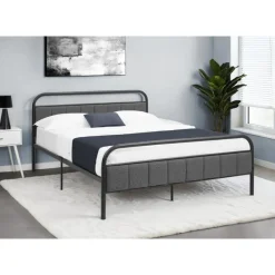 Monarch Queen Metal Bed with Headboard (60") -