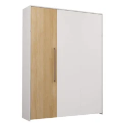 Queen Murphy Bed - White &
