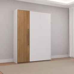 Queen Murphy Bed - White &
