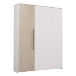 Queen Murphy Bed - White &