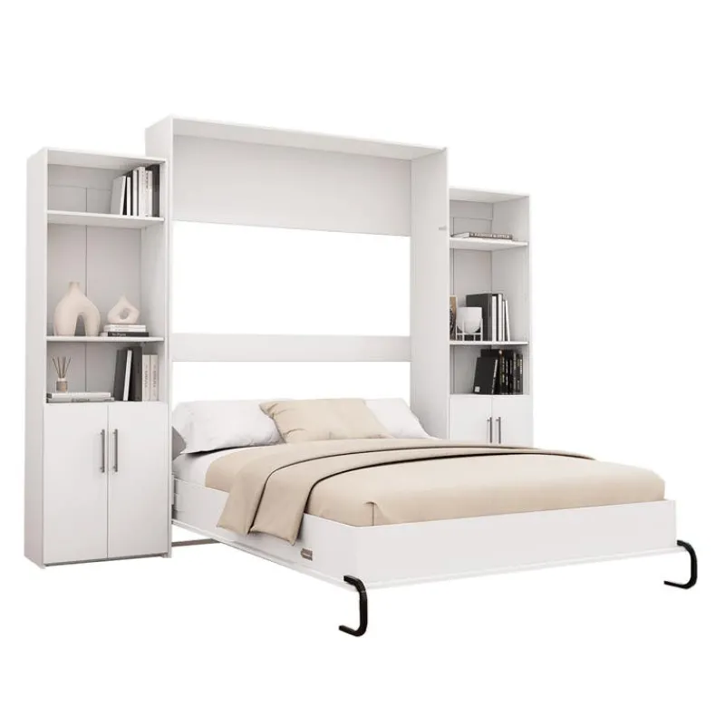 Queen Murphy Bed and Storage Units -