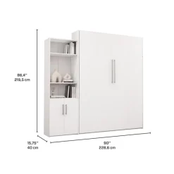 Queen Murphy Bed and Storage Unit -