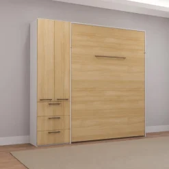 Queen Murphy Bed with Storage Unit -