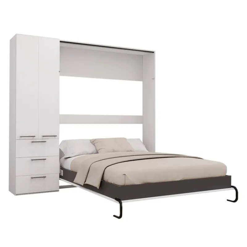 Queen Murphy Bed with Storage Unit -