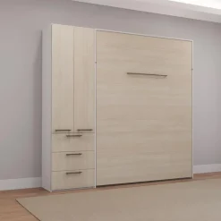 Queen Murphy Bed with Storage Unit -