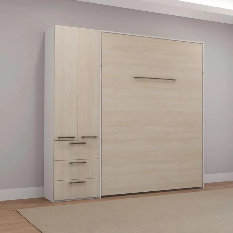 Queen Murphy Bed with Storage Unit -