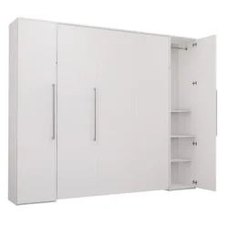 Queen Murphy Bed with Storage Units -