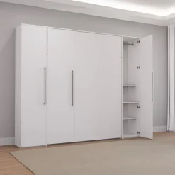 Queen Murphy Bed with Storage Units -