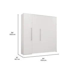 Queen Murphy Bed with Storage Unit -
