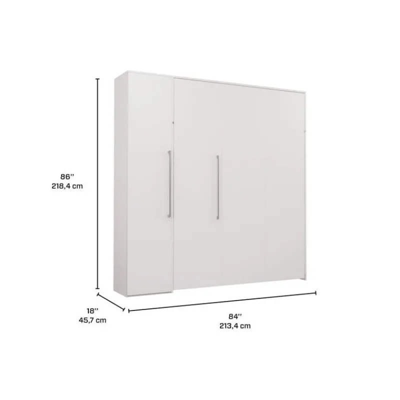 Queen Murphy Bed with Storage Unit -