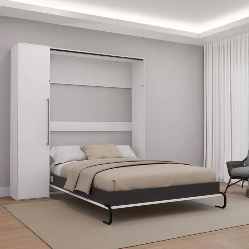 Queen Murphy Bed with Storage Unit -