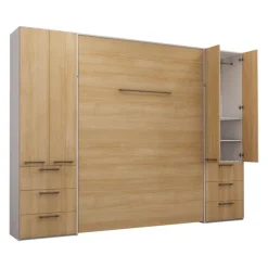 Queen Murphy Bed with Storage Unit -
