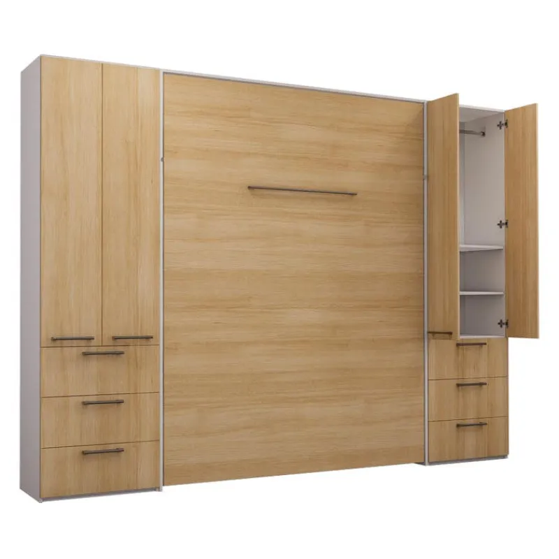 Queen Murphy Bed with Storage Unit -