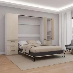 Queen Murphy Bed with Storage Unit -