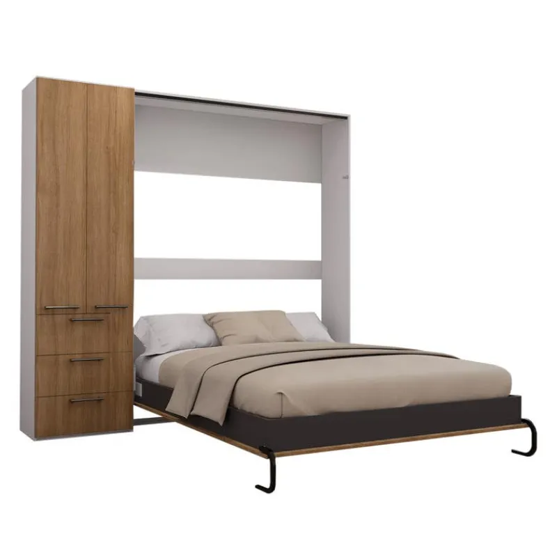 Queen Murphy Bed with Storage Unit -