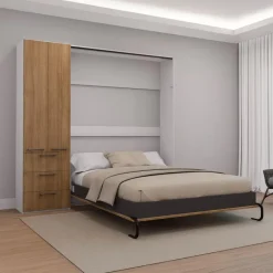 Queen Murphy Bed with Storage Unit -