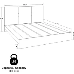 SUA-V Queen Platform Bed (60")