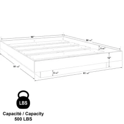 SUA-V Queen Platform Bed (60