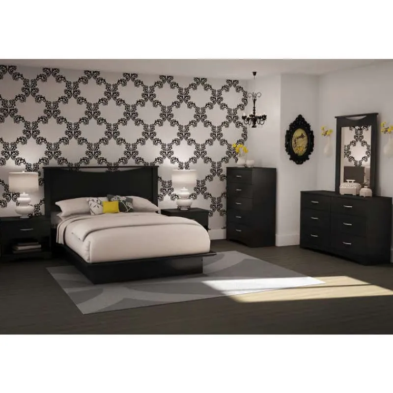Meubles South Shore Queen Platform Bed (60'') - South Shore