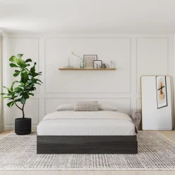 Nexera Queen Platform Bed with 3-Drawer Storage (60