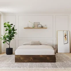 Nexera Queen Platform Bed with 3-Drawer Storage (60") -