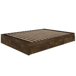 Nexera Queen Platform Bed with 3-Drawer Storage (60