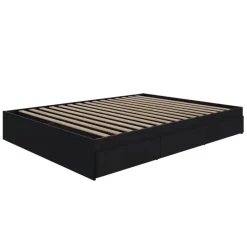 Nexera Queen Platform Bed with 3-Drawer Storage (60") -