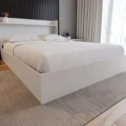 Nexera Queen Platform Bed with 2-Drawer Storage (60