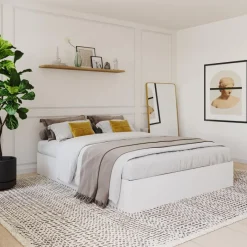 Nexera Queen Platform Bed with 3-Drawer Storage (60