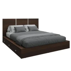 SUA-V Queen Platform Bed with Headboard (60
