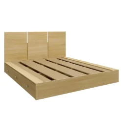 SUA-V Queen Platform Bed with Headboard (60")