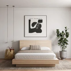 Nexera Queen Platform Bed with Headboard (60") -