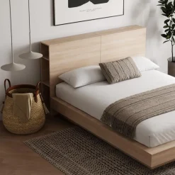 Nexera Queen Platform Bed with Headboard (60